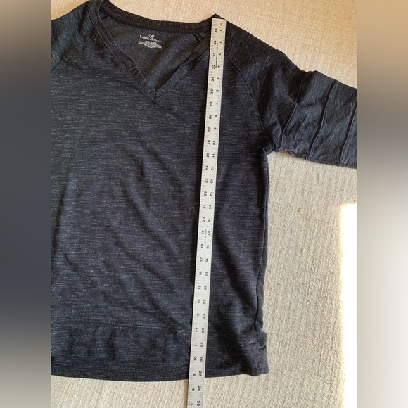 Bobbie Brooks black/grey v neck sweatshirt - Picture 4 of 6